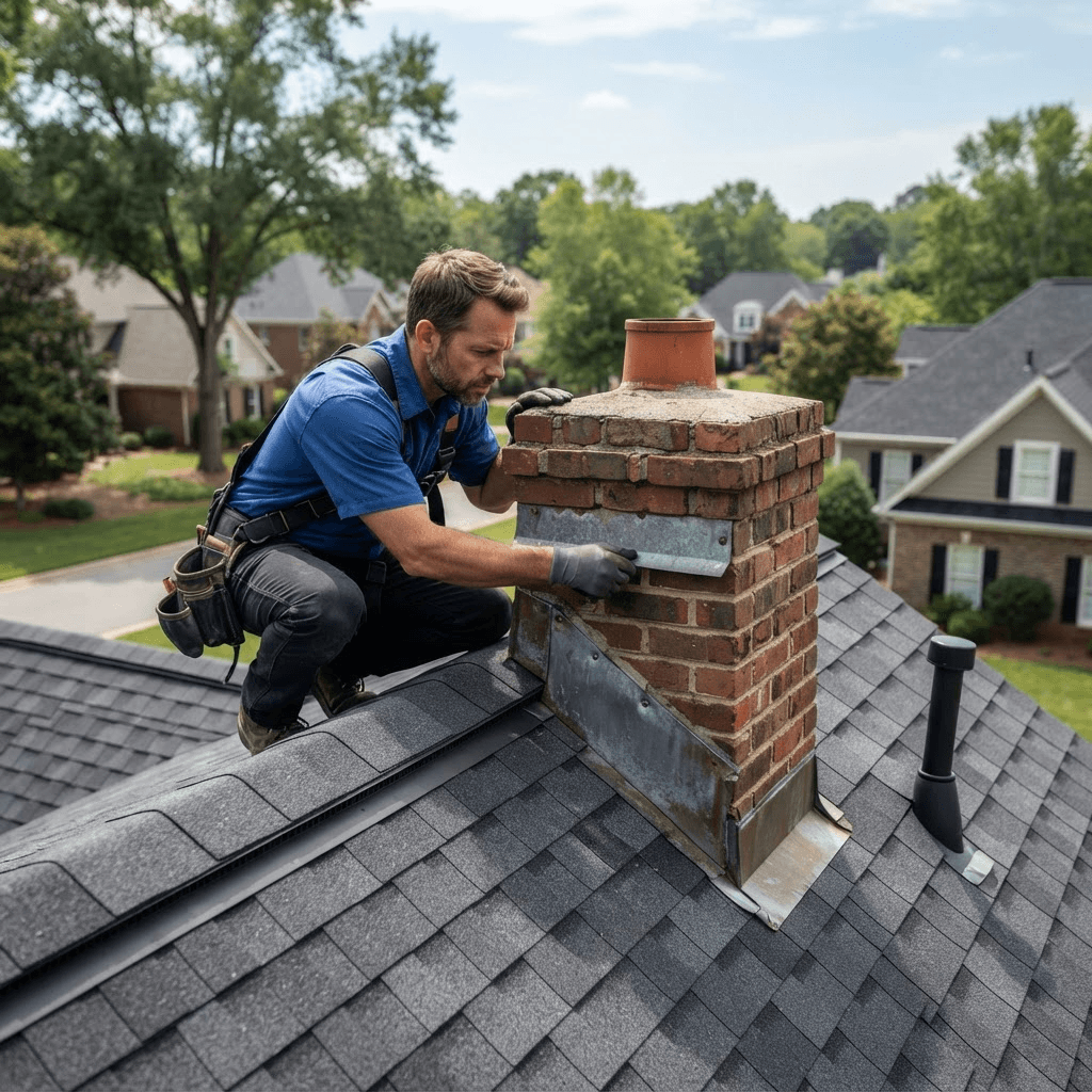Professional assessment for pipe boot repair on a Charlotte home